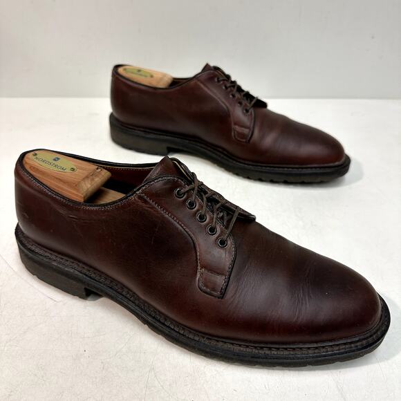 EXCELLENT Alden Plain Toe Blucher Brown Horween Chromexcel PTB Made USA 10.5 C main image 12
